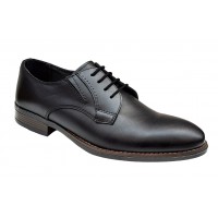 Pantofi barbati office, eleganti din piele naturala, Negru, TEST59N